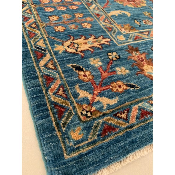 Tappeto Ziegler azzurro misura 145x203 cm